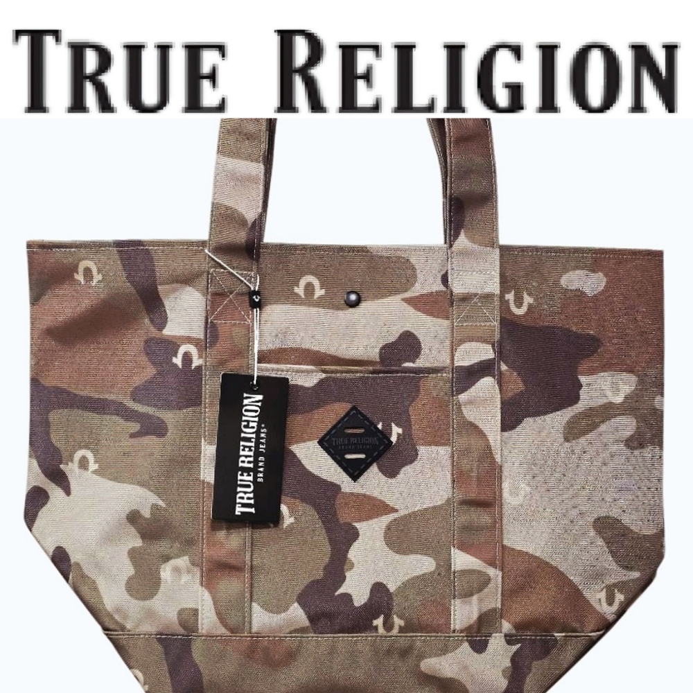 True Religion Dribble Camouflage Tote Bag